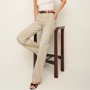 Reformation Val 90s Mid Rise Straight Jeans Cotton Size 31